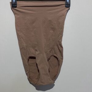 Spanx By Sara Blakely Women's Beige High Waisted Brief Shapewear Size XL